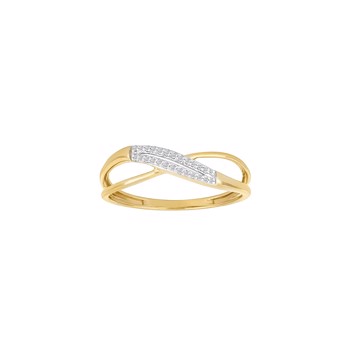 Ring i 14 karat guld med diamant 0,05 ct W/SI fra Siersbøl – forhandlet hos Houmann.dk
