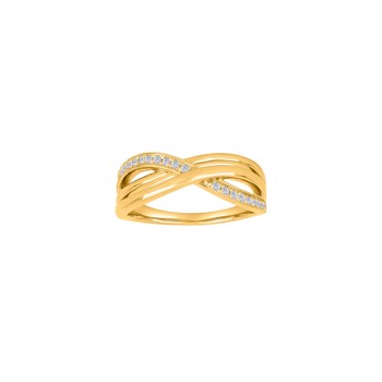 Ring i 14 karat guld med diamant 0,20 ct W/SI fra Siersbøl – forhandlet hos Houmann.dk