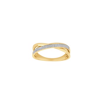 Ring i 14 karat guld med diamant 0,10 ct W/SI fra Siersbøl – forhandlet hos Houmann.dk