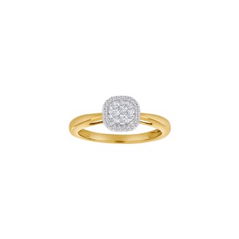 Ring i 14 karat guld med diamant 0,23 ct W/SI fra Siersbøl – forhandlet hos Houmann.dk