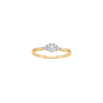 Ring i 14 karat guld med diamant 0,15 ct W/SI fra Siersbøl – forhandlet hos Houmann.dk