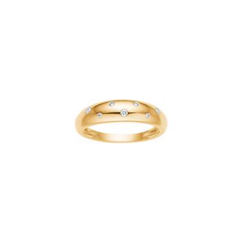 Ring i 14 karat guld med diamant 0,07 ct W/SI fra Siersbøl – forhandlet hos Houmann.dk