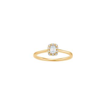 Ring i 14 karat guld med diamant 0,25 ct W/SI fra Siersbøl – forhandlet hos Houmann.dk