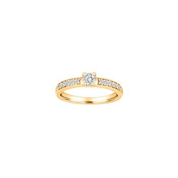 Ring i 14 karat guld med diamant 0,50 ct fra Siersbøl – forhandlet hos Houmann.dk