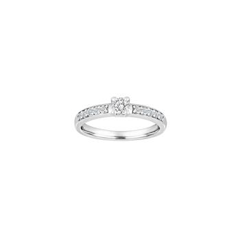 Ring i 14 karat hvidguld med diamant 0,50 ct W/SI fra Siersbøl – forhandlet hos Houmann.dk
