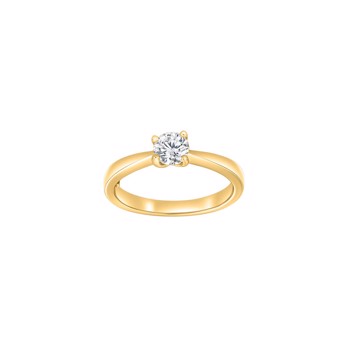Ring i 14 karat guld med diamant 0,50 ct W/SI fra Siersbøl – forhandlet hos Houmann.dk