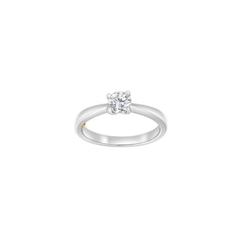 HEART 14kt. hvidguldsring m/dia. 0.50ct W/SI,  hos Houmann.dk