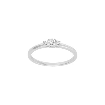 Ring i rhodineret sterling sølv med zirkonia fra Siersbøl – forhandlet hos Houmann.dk