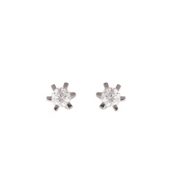 L&G ørestik sølv rhodineret 6 greb 3,5mm
