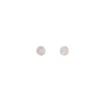 L&G ørestik sølv rh 4mm dot mat