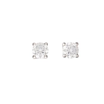 L&G ørestik sølv rhodineret 4 greb 5mm