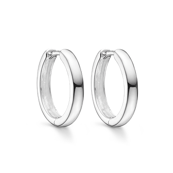 Creoler i forgyldt sølv, 3 x 18 mm – Støvring Design