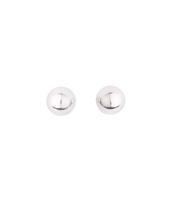 L&G ørestik sølv rhodineret kugle 5mm
