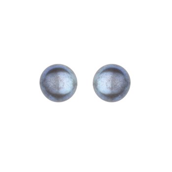 L&G ørestik sølv grå ferskvandsperle 8mm