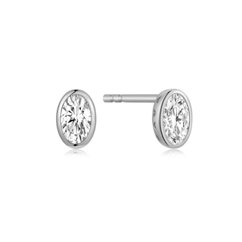 Ørestikker i rhodineret sterling sølv – Støvring Design