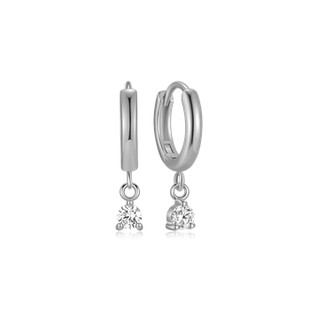 Creoler i rhodineret sterling sølv, Ø10 mm – Støvring Design