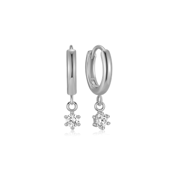 Creoler i rhodineret sterling sølv, Ø 10 mm – Støvring Design