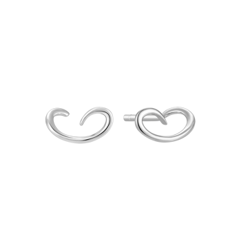 Ørestikker i rhodineret sterling sølv – Støvring Design
