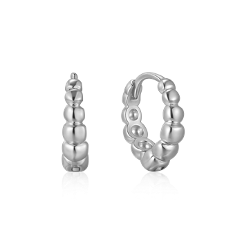 Creoler i rhodineret sterling sølv, 9 x 3 mm – Støvring Design