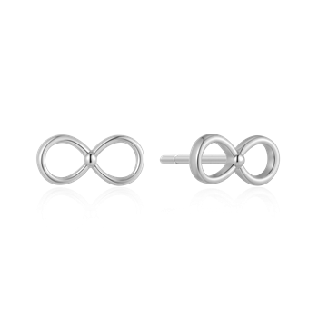 Ørestikker i rhodineret sterling sølv, 8 x 3 mm – Støvring Design