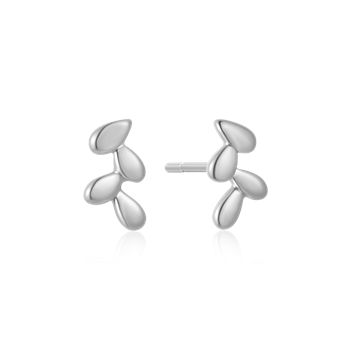 Ørestikker i rhodineret sterling sølv, 7 x 3 mm – Støvring Design