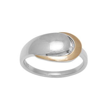 Ring i rhodineret sterling sølv med diamant 0,02 ct W/P fra Siersbøl – forhandlet hos Houmann.dk