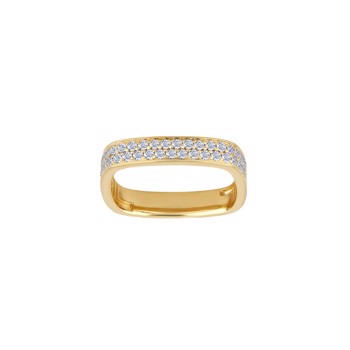 Ring i 14 karat guld med diamant 0,40 ct W/SI fra Siersbøl – forhandlet hos Houmann.dk