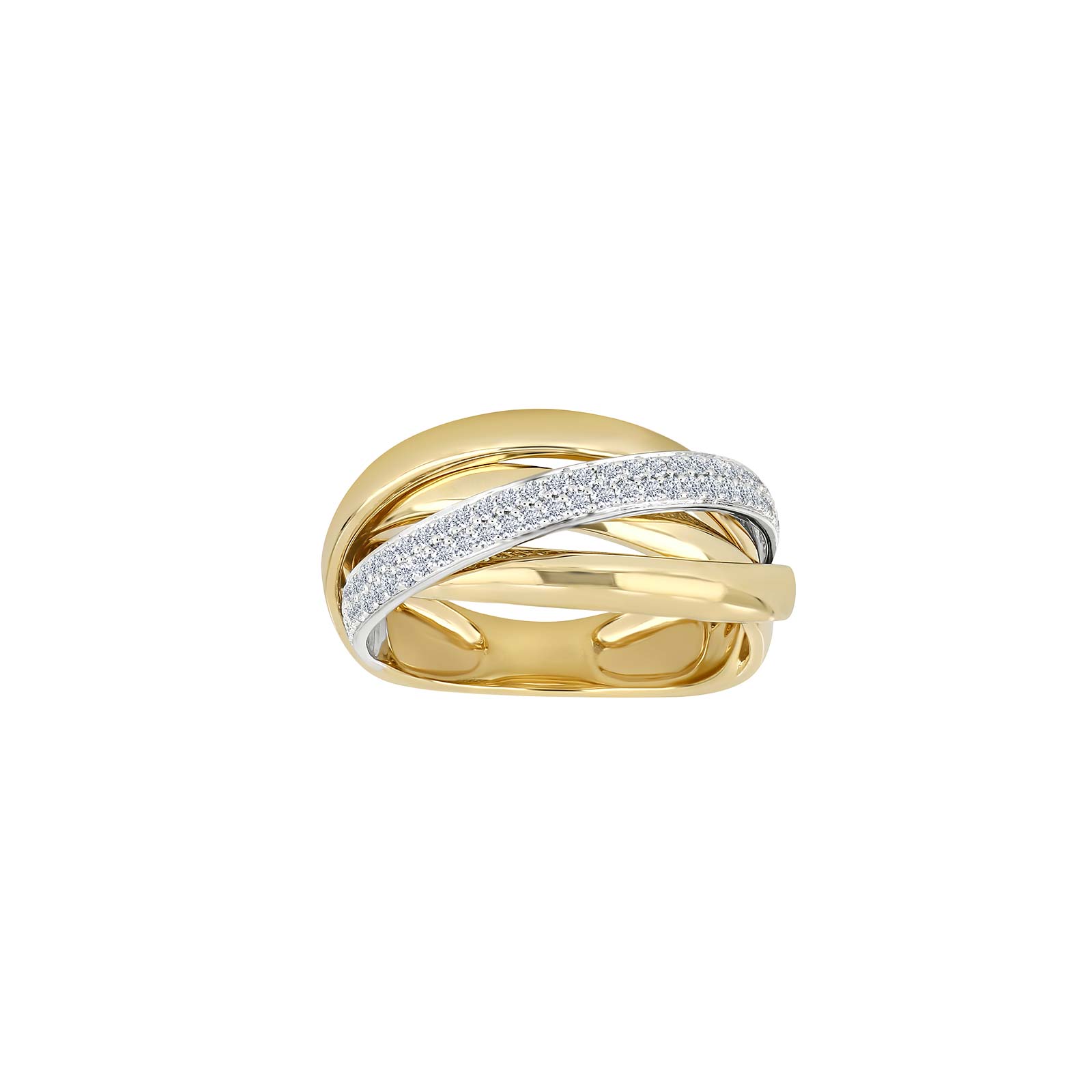 Ring i 14 karat guld med diamant 0,38 ct W/SI fra Siersbøl – forhandlet hos Houmann.dk