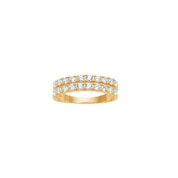 Ring i 8 karat guld med zirkonia fra Siersbøl – forhandlet hos Houmann.dk