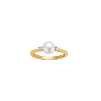 Ring i 14 karat guld med diamant 0,078 ct W/SI fra Siersbøl – forhandlet hos Houmann.dk