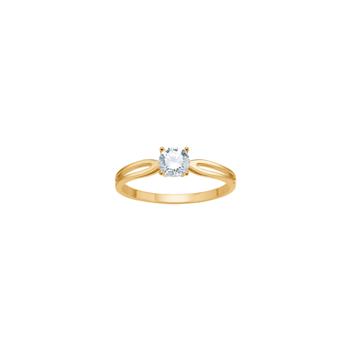 Ring i 8 karat guld med zirkonia fra Siersbøl – forhandlet hos Houmann.dk