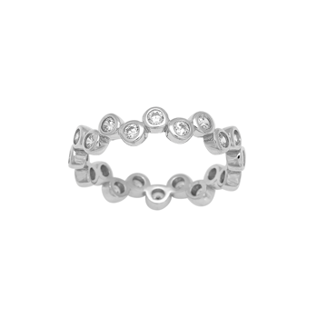 Rhodineret sølvring EMMYNOR 4mm, fra Joanli Nor