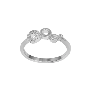 Rhodineret sølv ring EVYNOR 12mm, fra Joanli Nor