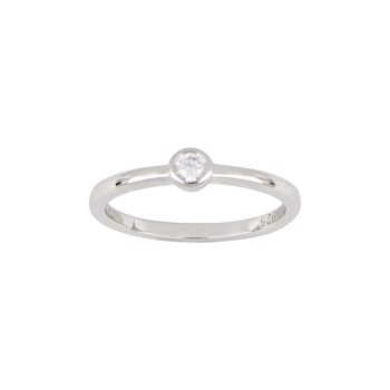 Rhodineret sølv ring 3mm rør HANNANOR, fra Joanli Nor