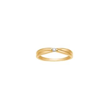 Ring i 14 karat guld med diamant 0,03 ct fra Siersbøl – forhandlet hos Houmann.dk