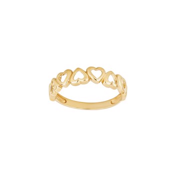 Ring med hjerte i 8 karat guld fra Siersbøl – forhandlet hos Houmann.dk