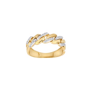 Ring i 8 karat guld med zirkonia fra Siersbøl – forhandlet hos Houmann.dk