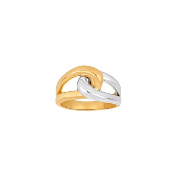 Ring i 14 karat guld, bicolor fra Siersbøl – forhandlet hos Houmann.dk