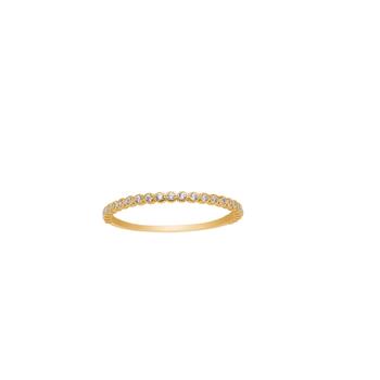 Ring i 8 karat guld med zirkonia fra Siersbøl – forhandlet hos Houmann.dk