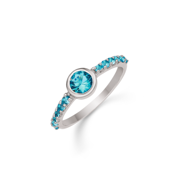 Ring i rhodineret sterling sølv – Støvring Design
