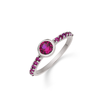 Ring i rhodineret sterling sølv – Støvring Design