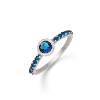 Ring i rhodineret sterling sølv – Støvring Design