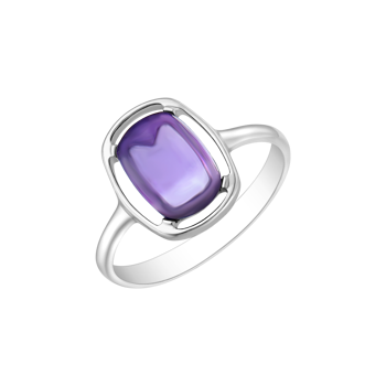 Ring i sterling sølv med ametyst – Støvring Design