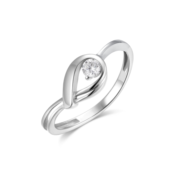 Ring i rhodineret sterling sølv – Støvring Design
