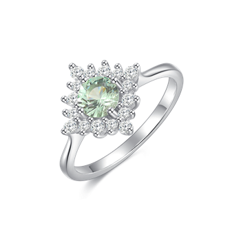 Ring i rhodineret sterling sølv – Støvring Design