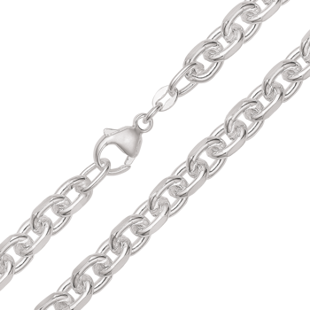 Armbånd i sterling sølv med anker, 19cm – Støvring Design