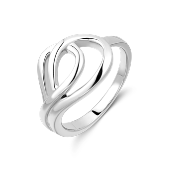 Ring i rhodineret sterling sølv, 17 x 8 mm – Støvring Design