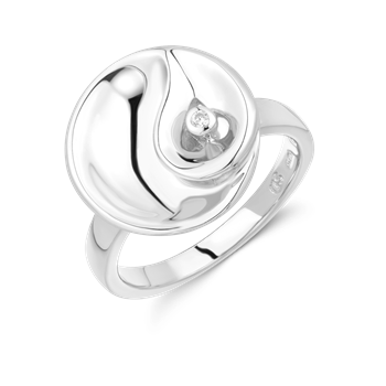 Ring i rhodineret sterling sølv – Støvring Design