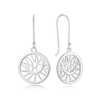 Ørehængere i rhodineret sterling sølv – Støvring Design