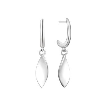 Creoler i sterling sølv, 19 x 7 mm – Støvring Design